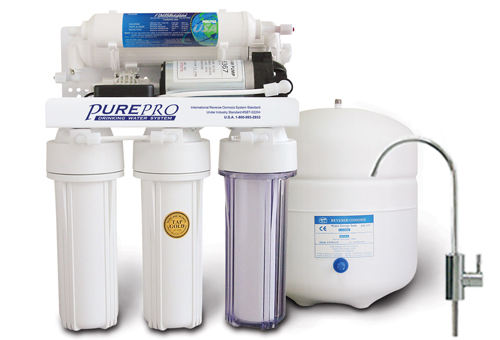 PurePro EC105P Háztartási víztisztító, "Klasszik", nyomásfokozóval